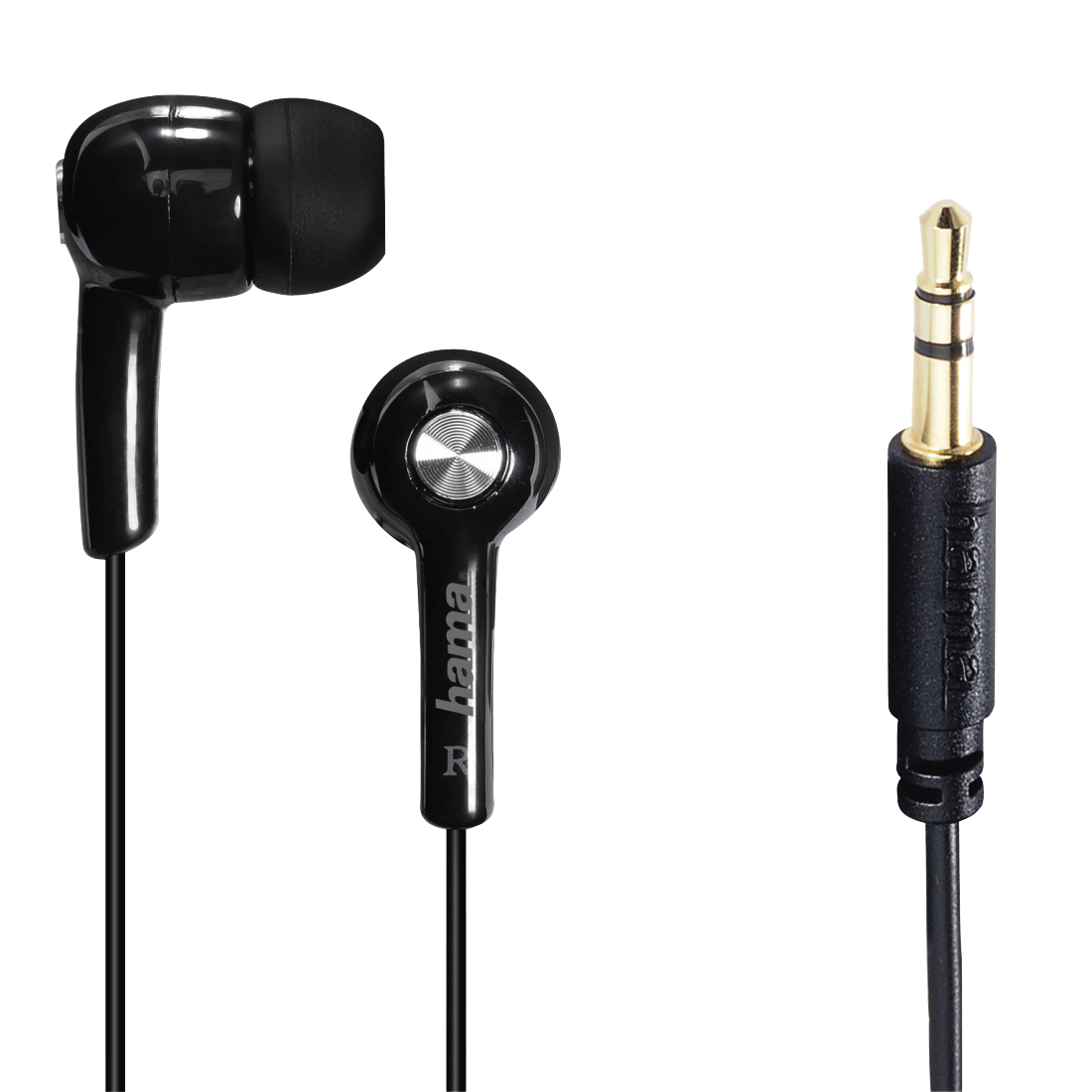 Hama 135615 "Basic4Music" In-Ear Stereo Headphones, black