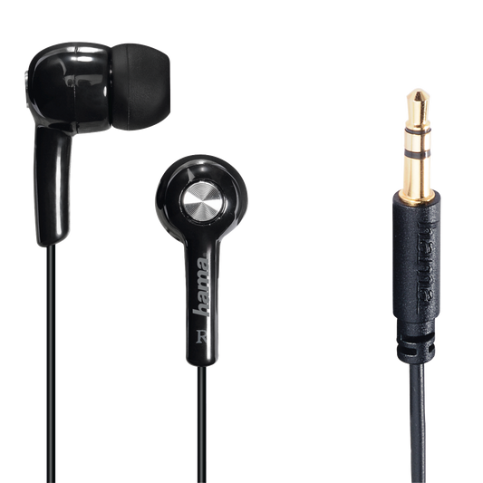 Hama 135615 "Basic4Music" In-Ear Stereo Headphones, black
