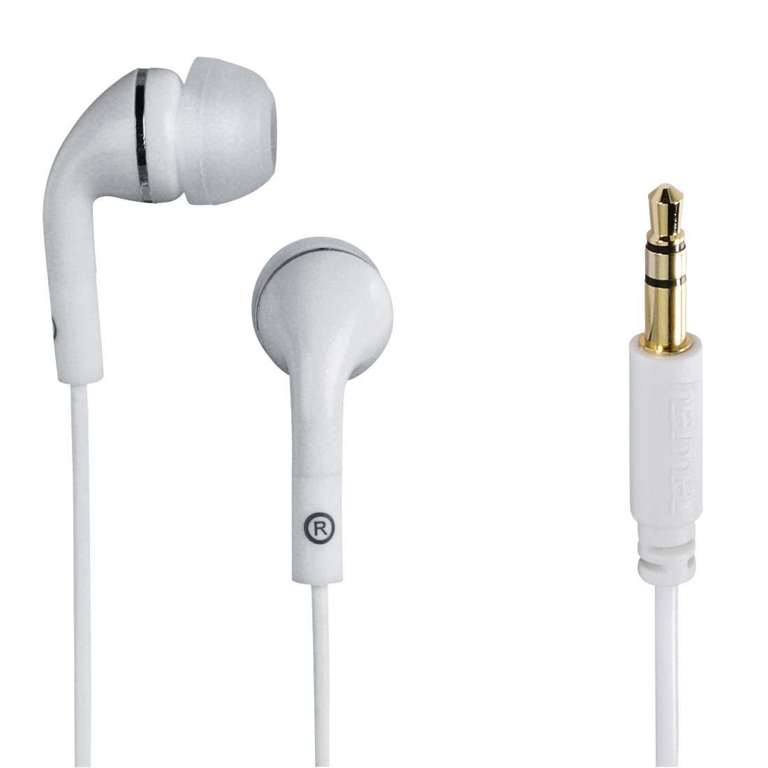HAMA 135636 "Flip" In-Ear Stereo Headphones, white