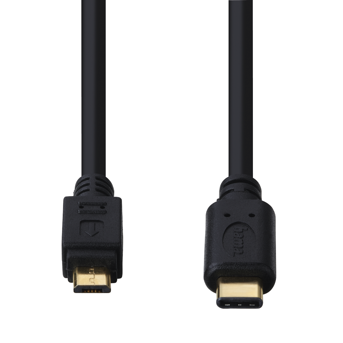 HAMA 135713 USB-C Adapter Cable, USB-C plug - micro US 2.0 plug, gold-plated, 0.75 m