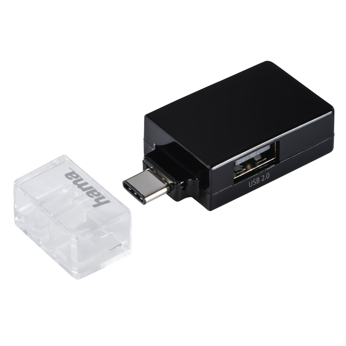 HAMA 135752"Pocket" 1:3 USB Type-C Hub, 1 x USB-A 3.1, 2 x USB-A 2.0