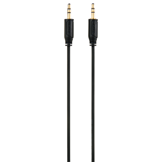 Hama 135780 "Flexi-Slim" 3.5 mm Audio Jack Cable, gold-plated, black, 0.75 m
