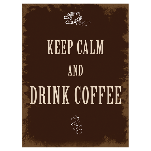 XAVAX 136309 "DRINK COFFEE" HOME DECORTION 26X35CM