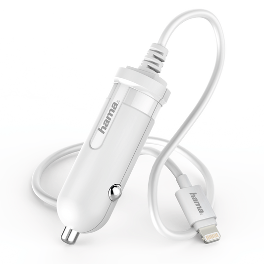 HAMA 138283 "Easy" Car Charger for Apple iPhone/iPod with Lightning Connection
