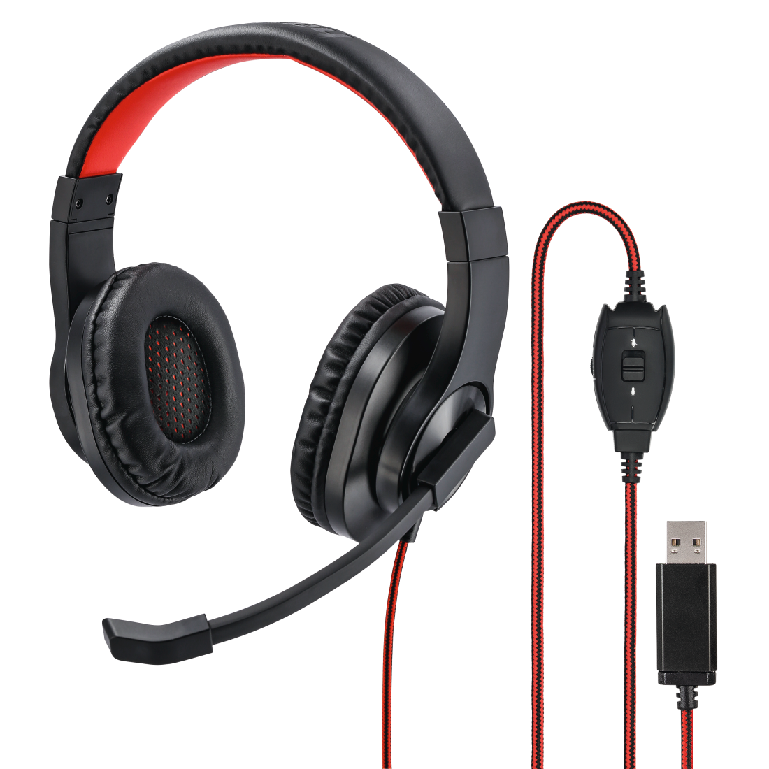 HAMA 139927 "HS-USB400" PC Office Headset, Stereo, black
