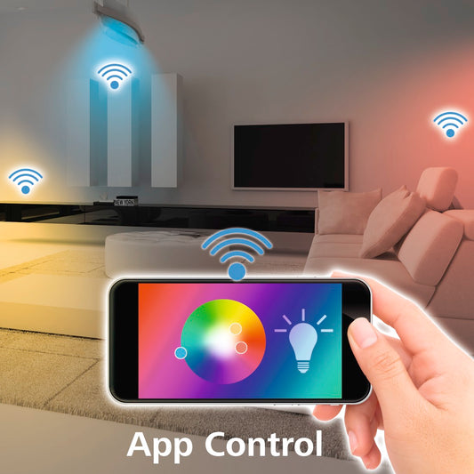 Hama 176547 WiFi-LED Light, E27, 10W, RGB, can be dimmed