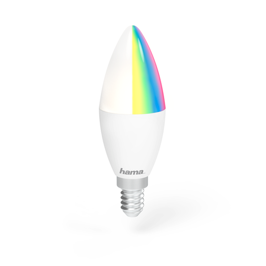 Hama 176549 WiFi-LED Light, E14, 4.5W, RGB, can be dimmed