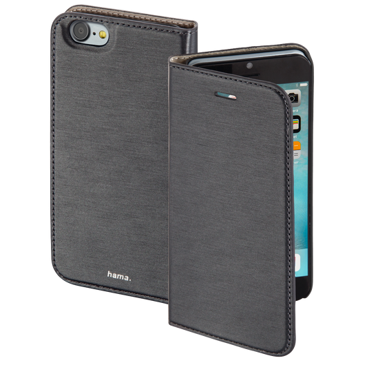 HAMA 177808 "Slim" Booklet Case for Apple iPhone 7/8, grey