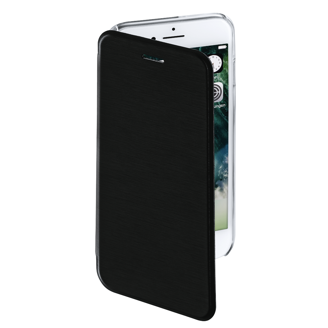 HAMA 177810 "Clear" Booklet Case for Apple iPhone 7/8, black