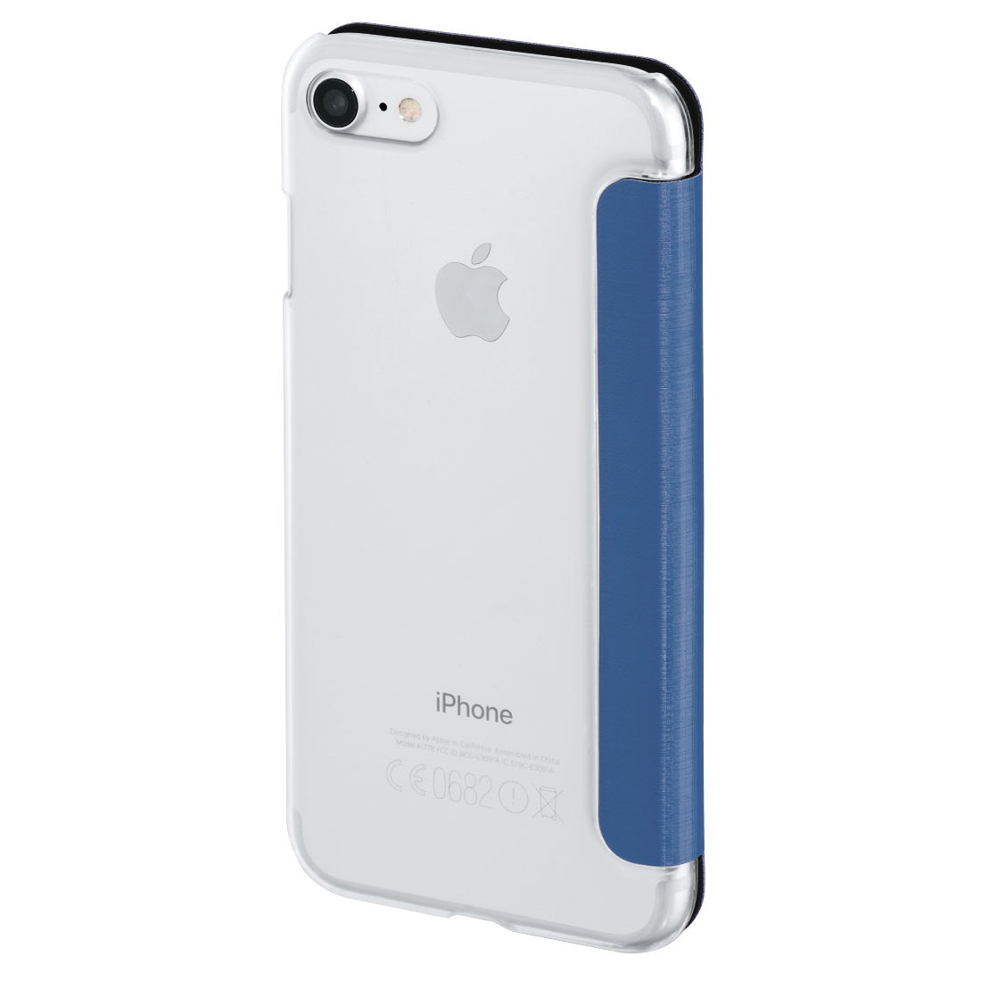 HAMA 177811 "Clear" Booklet Case for Apple iPhone 7/8, dark blue