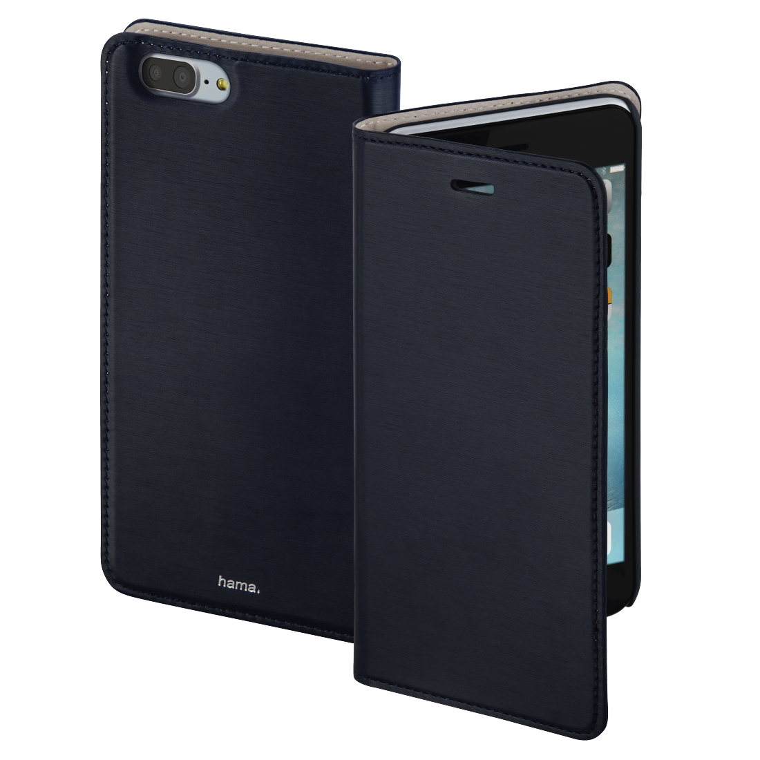 HAMA 177826 "Slim" Booklet Case for Apple iPhone 7 Plus/8 Plus, navy
