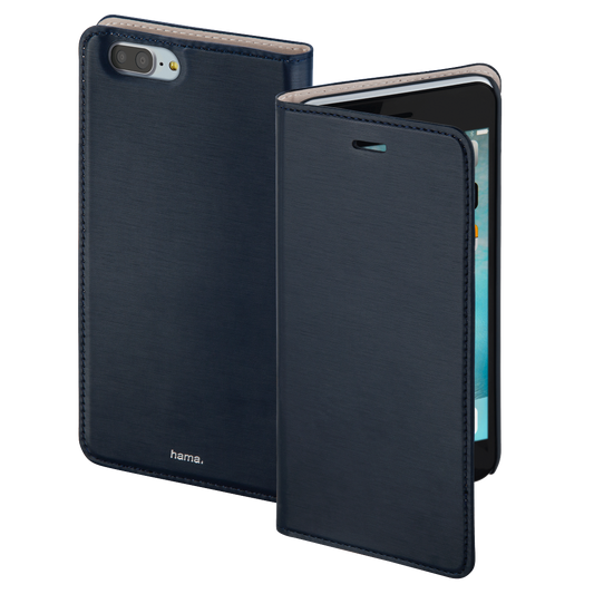 HAMA 177826 "Slim" Booklet Case for Apple iPhone 7 Plus/8 Plus, navy