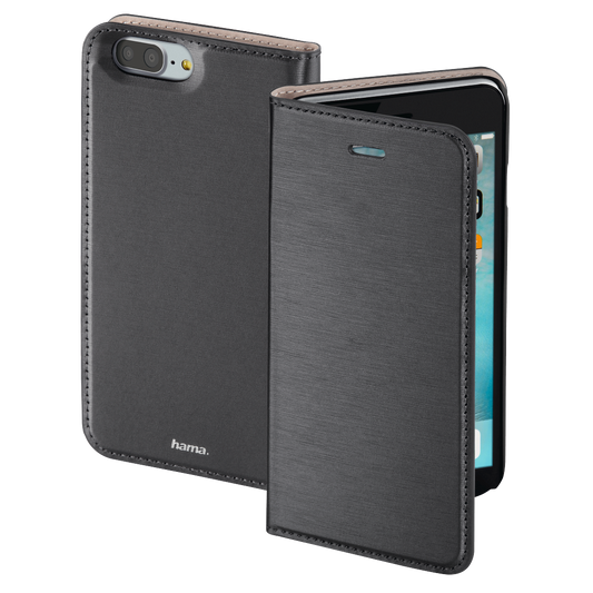 HAMA 177827 "Slim" Booklet Case for Apple iPhone 7 Plus/8 Plus, grey