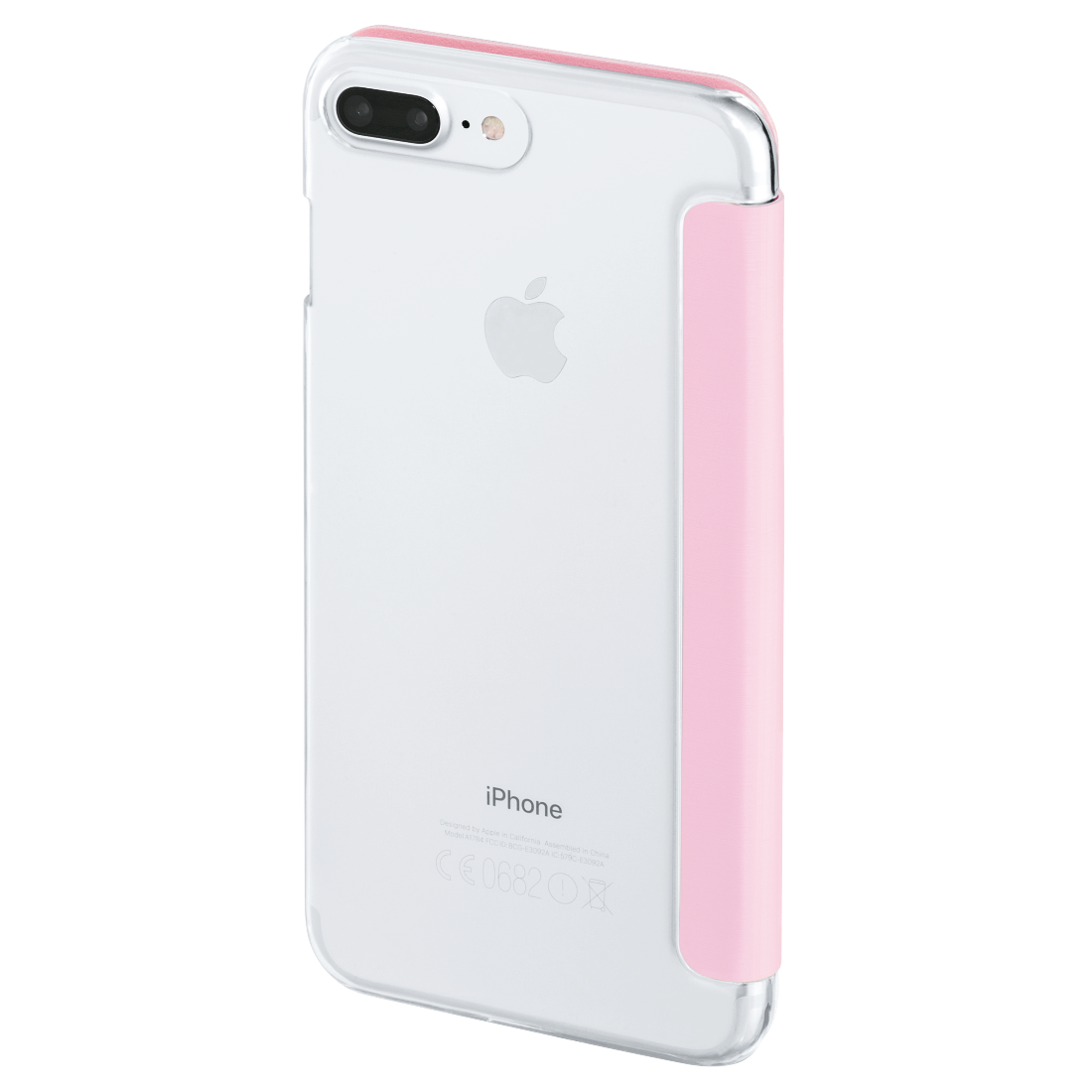 HAMA 177832 "Clear" Booklet Case for Apple iPhone 7 Plus/8 Plus, rose