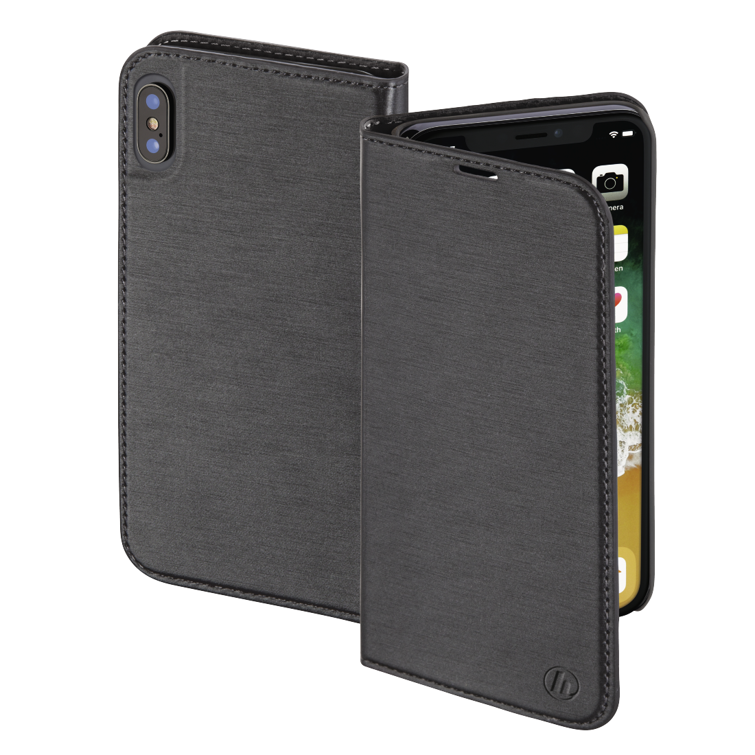 HAMA 181388 "Slim" Booklet for Apple iPhone X, dark grey