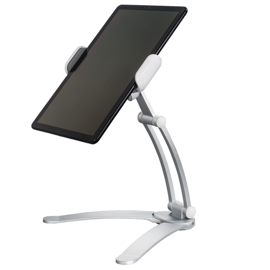 Hama 182580 Aluminium Holder for Tablets from 7 - 15", silver