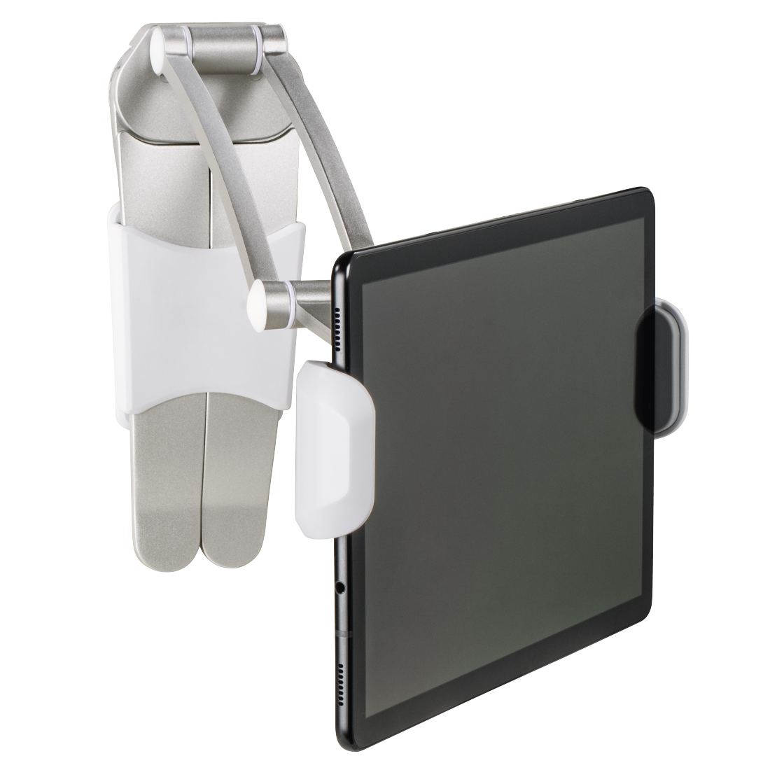 Hama 182580 Aluminium Holder for Tablets from 7 - 15", silver