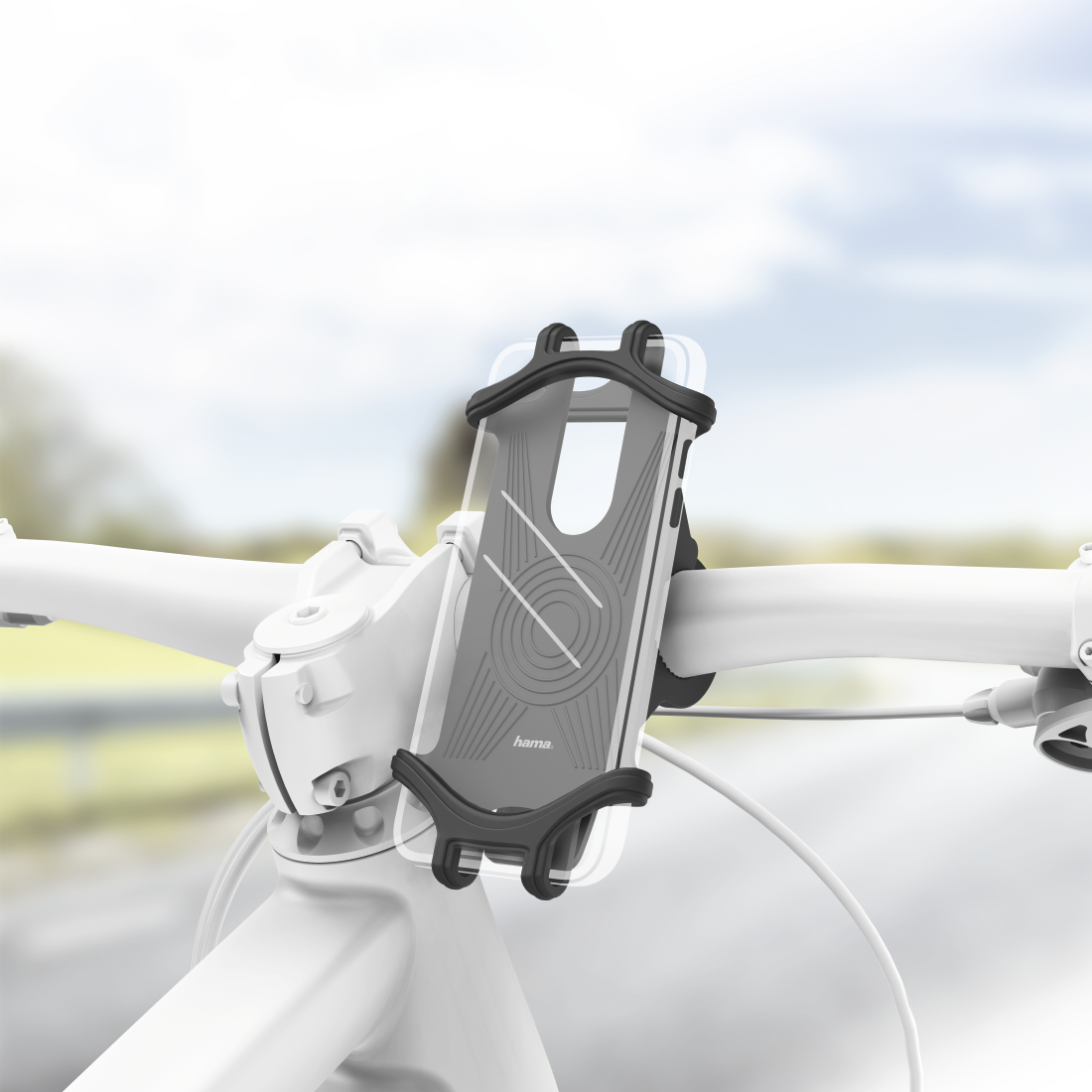 HAMA 183250 Universal Smartphone Bike Holder for Devices 6-8 cm Wide and 13-15 cm High