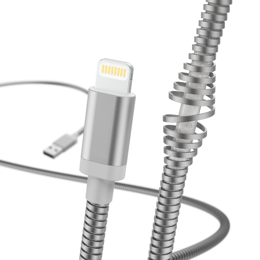 HAMA 183340 "Metal" Charging/Data Cable, Lightning, 1.5 m, silver
