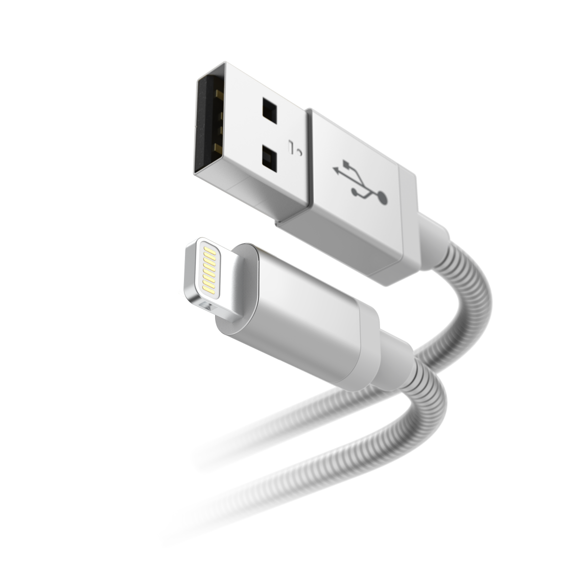 HAMA 183340 "Metal" Charging/Data Cable, Lightning, 1.5 m, silver