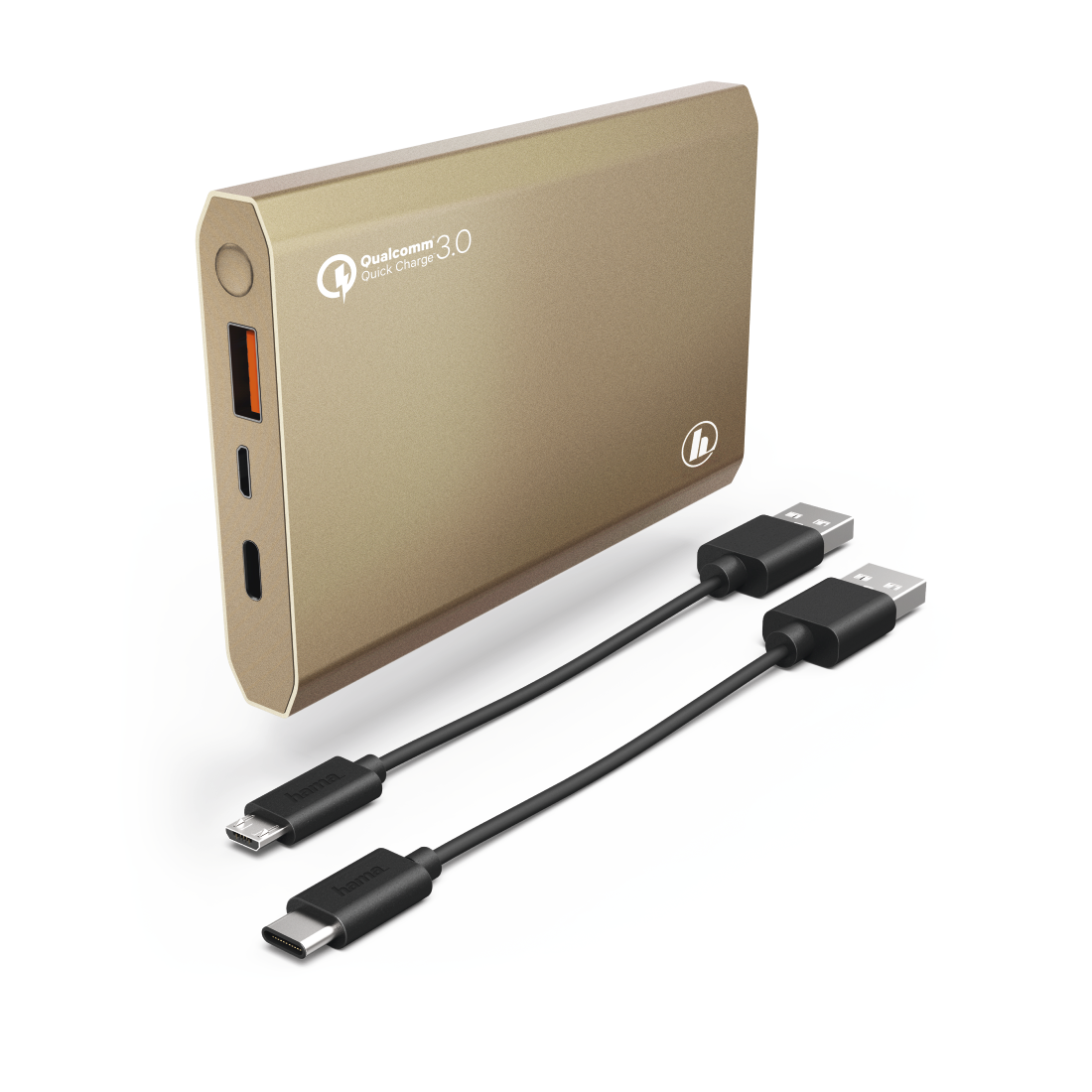 Hama 183355 PA12 Power Pack 12000 MAH Gold