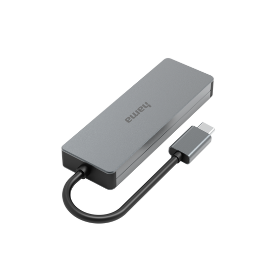 HAMA 200105 USB-C Hub, 4 Ports, USB 3.2 Gen 2, 10 Gbit/s, aluminium