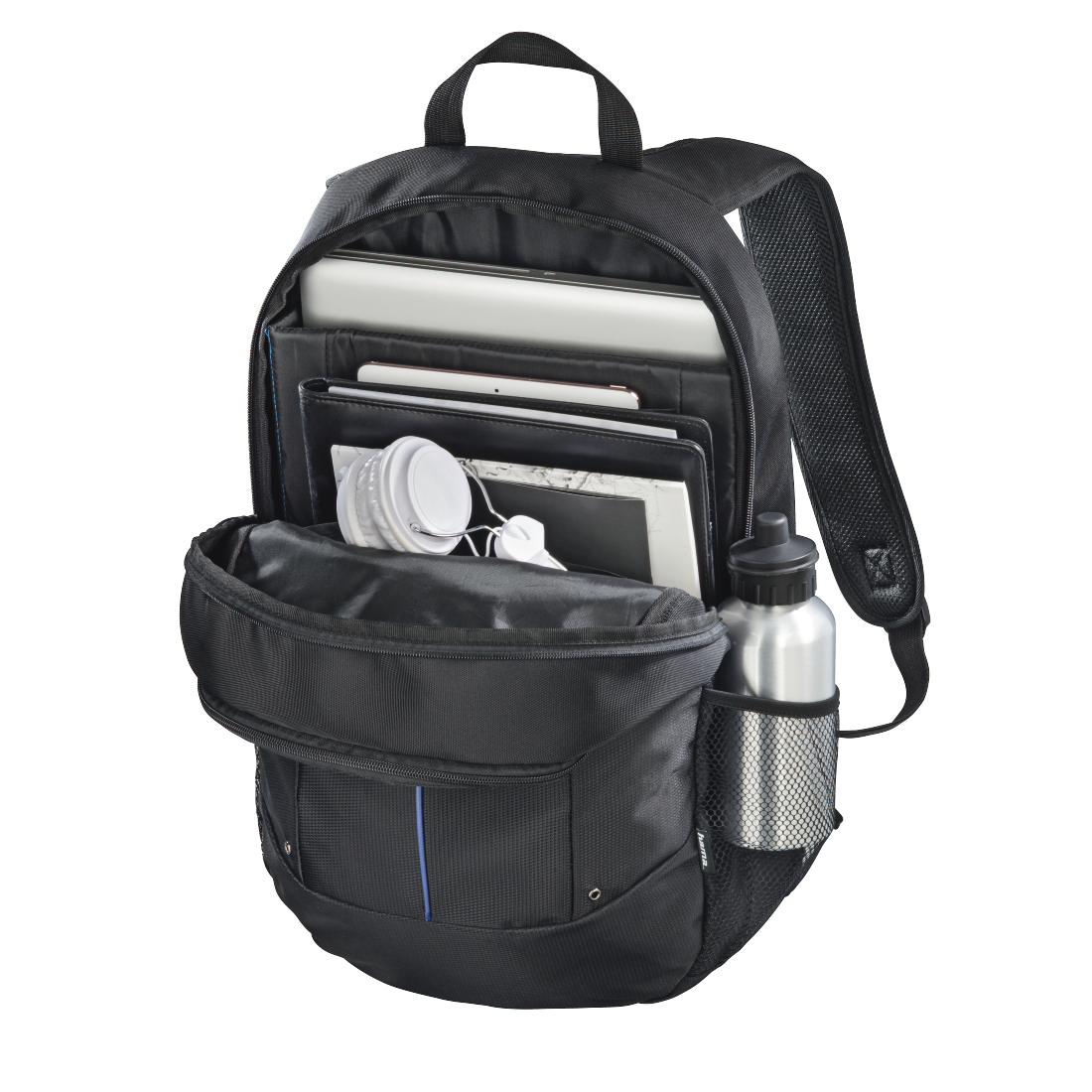 HAMA 101908 "Cape Town" 2in1 backpack, notebooks 40 cm / 15.6 "BLACK-BLUE