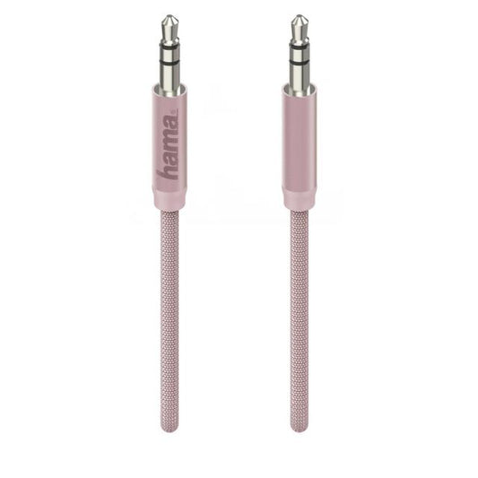 HAMA 178202 "Design Line" Audio Cable, aluminium, 1 m, rose