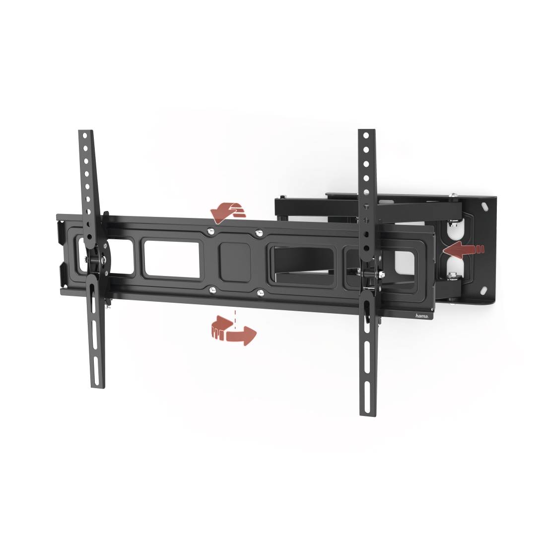 Hama 118126 FULLMOTION TV Wall Bracket, 213 cm (84"), scissor arms, black