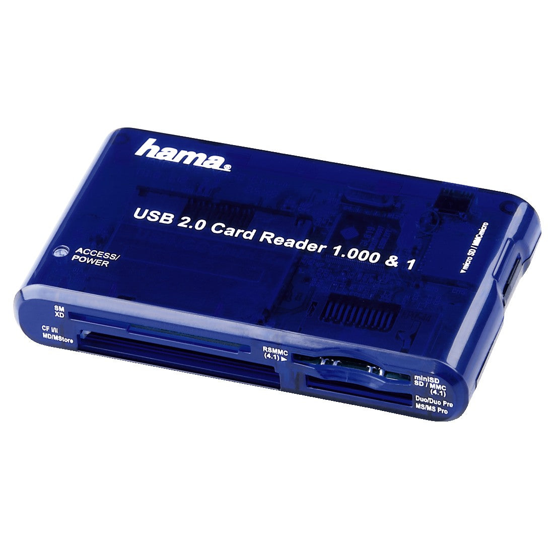 HAMA 55350 MULTICARD READ BLUE