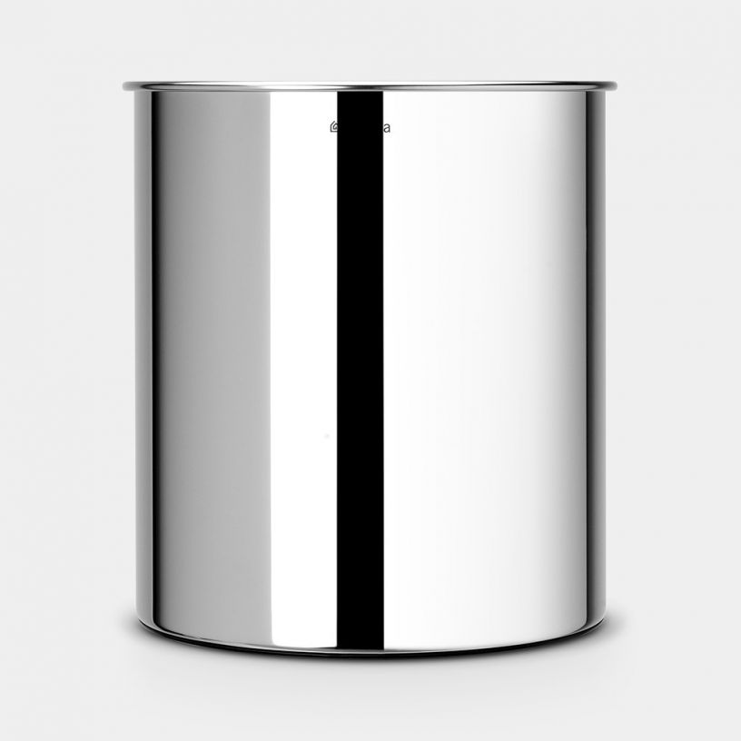 Brabantia 181207 Brialliant Steel Waste Paper Bin 7L