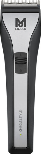 MOSER 1877-0150 Hair Clipper Chrom2Style Black-Silver 3 Pin