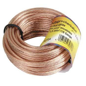 HAMA 30724 LOUDSPEAKER CABLE 2 X 1.5 MM², 5M