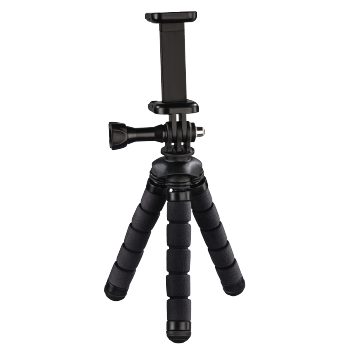 Hama  4609 "Flex" Mini-Tripod for Smartphone and GoPro, 14 cm, Black