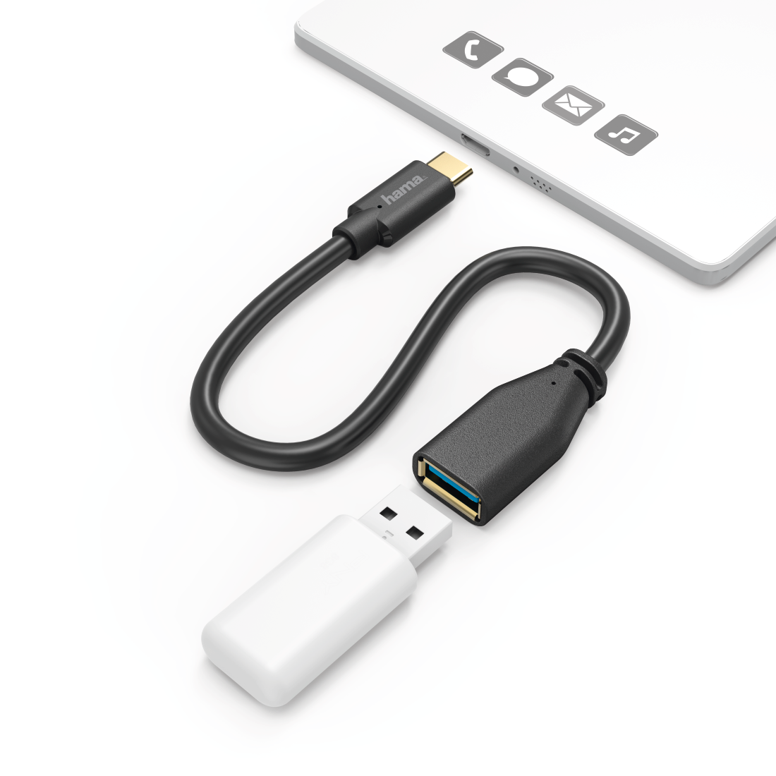 HAMA 123590 USB 3. C-A CABLE 0.15M