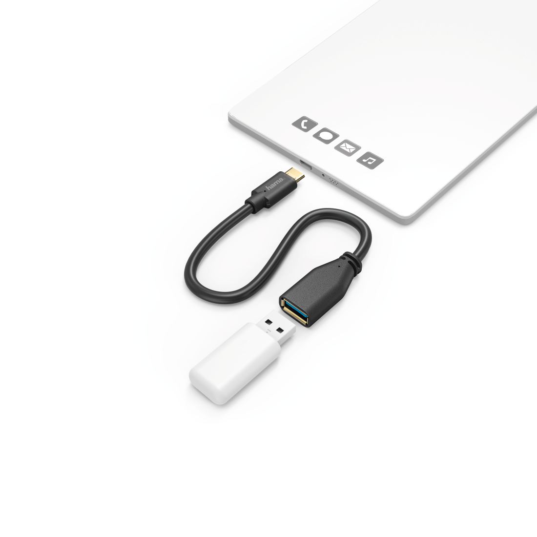 HAMA 123590 USB 3. C-A CABLE 0.15M