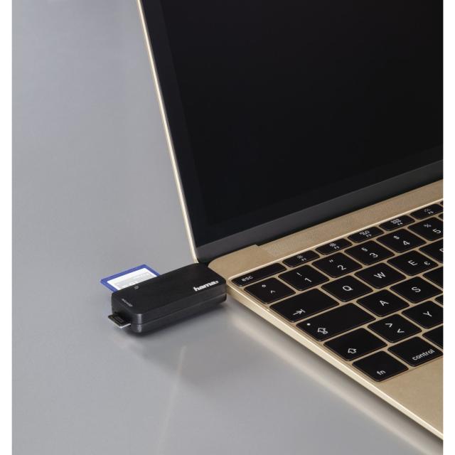 HAMA 135751 Card Reader USB 3.1 TYPE-C, SD/MICRO, BLACK