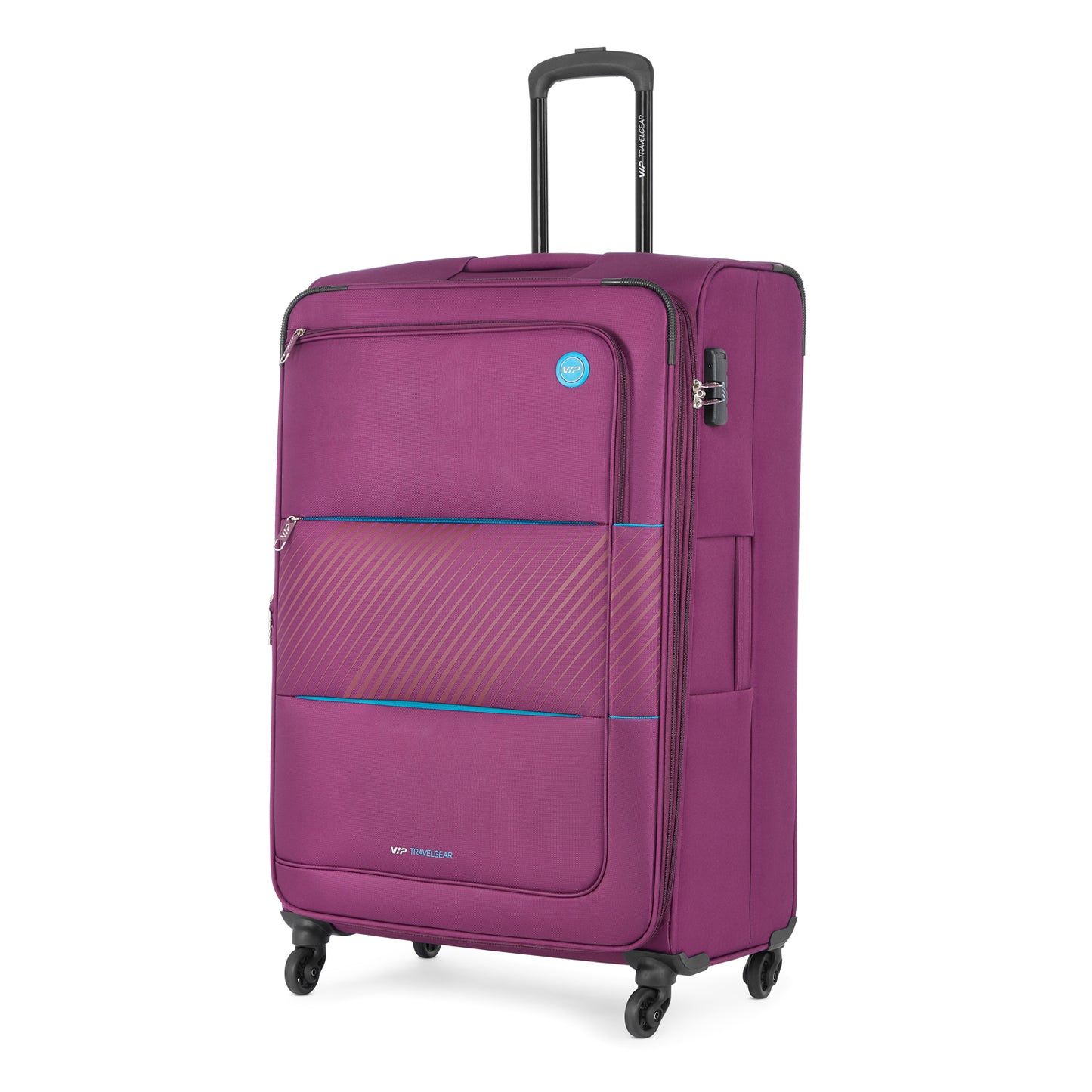 VIP CALIFORNIA 4 Wheels Expandable Soft Trolley 3 Pcs Set -54cm ,69 cm , 79cm