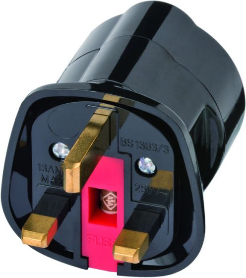 Brennenstuhl 1508533 Travel Plug in BS 3Pin to 2Pin