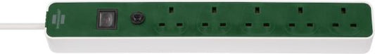 BRENNENSTUHL 1153253329 ECOLOR 5 WAY SOCKET WITH FUSE 3M
