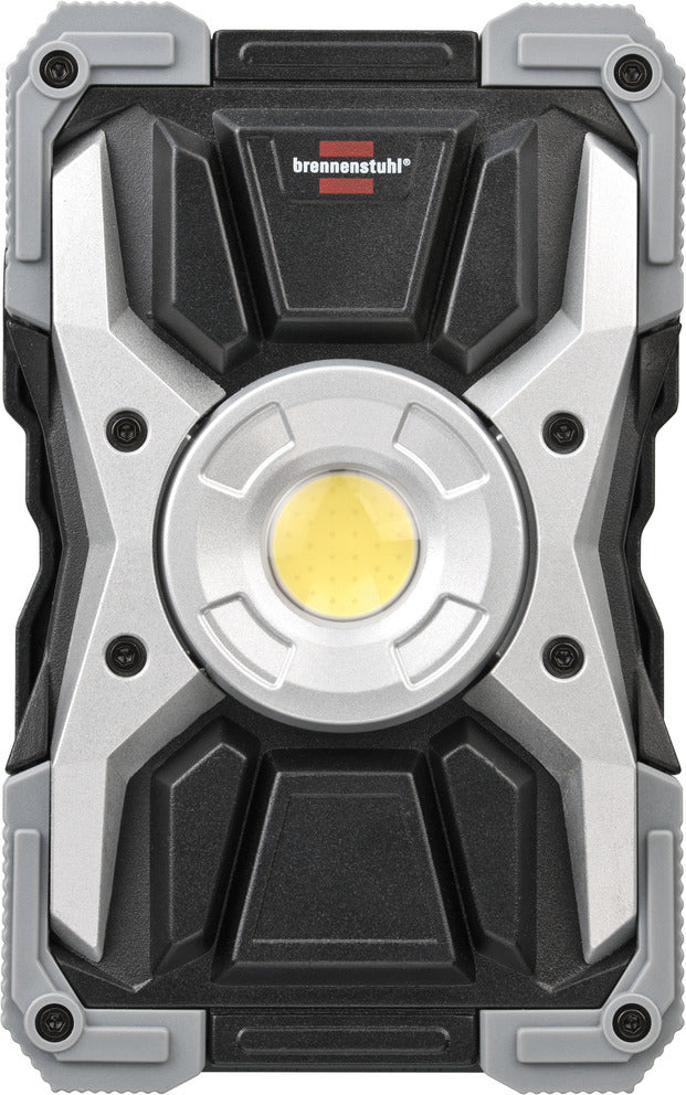 BRENNENSTUHL 1173100100 Mobile rechargeable LED Work Light RUFUS / LED Workshop Light outdoor (1500lm, 15W, 5 Modes, Powerbank, USB-Charger, made of die-cast aluminum)