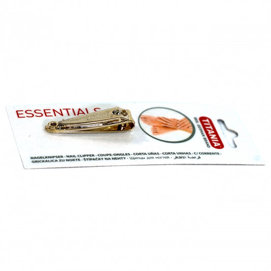 Titania 1055-Nail Cutter With FileSmall,Gold Plated