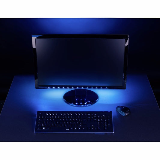 Hama 12344 USB LED Light Strip with Integrated Control Unit, RGB, 1 m