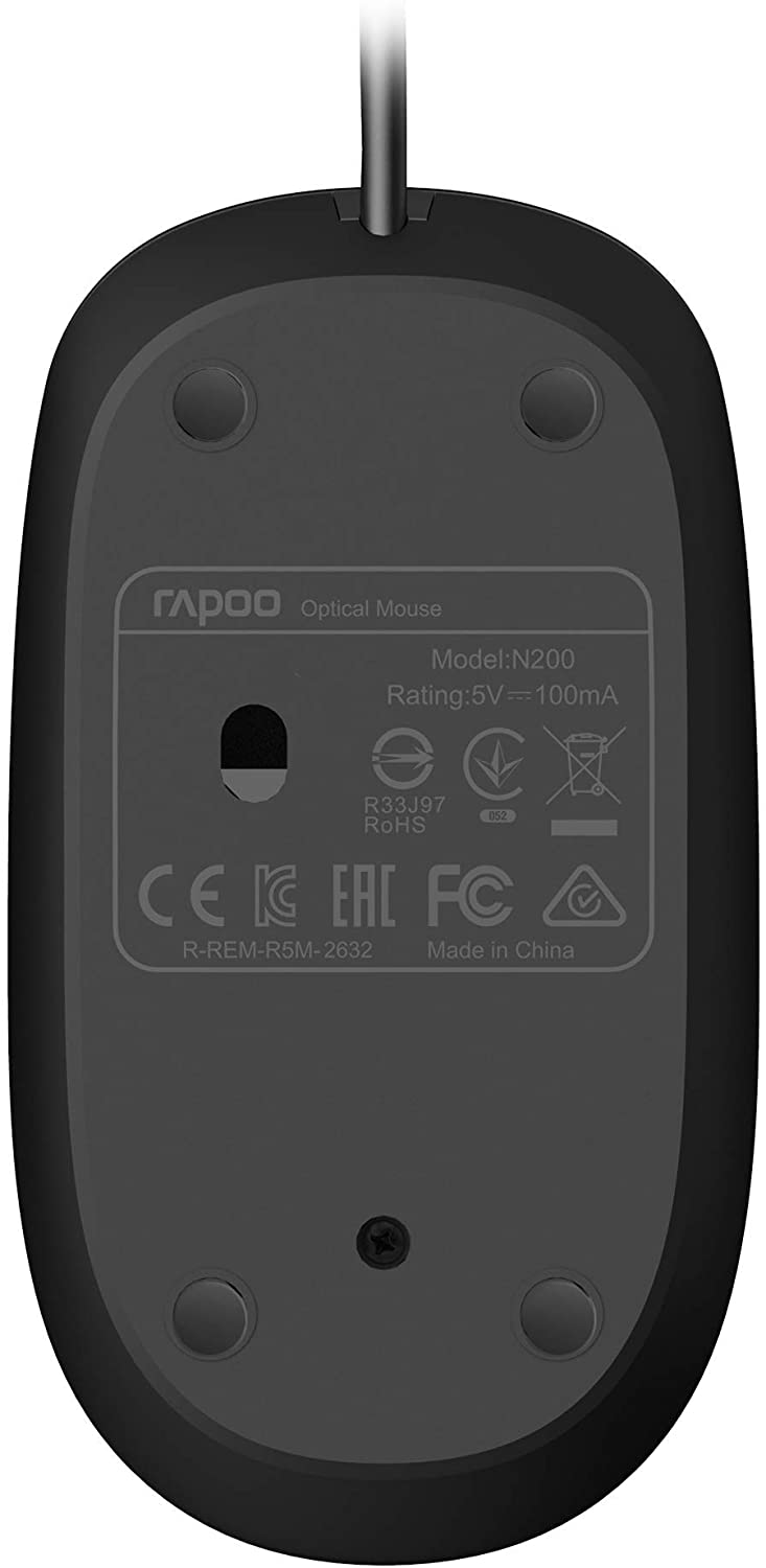 RAPOO 18548- N200 WIRED OPTICAL MOUSE