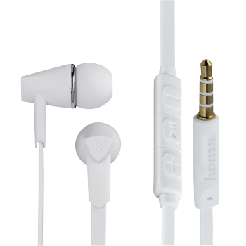 Hama "Joy” Headphones, in-ear, Microphone, flat Ribbon Cable,