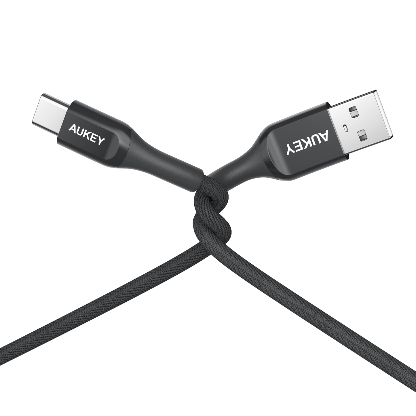 Aukey CB-AKC2 USB A-C Quick Charge 3.0 Kevlar Cable - 2m, Black