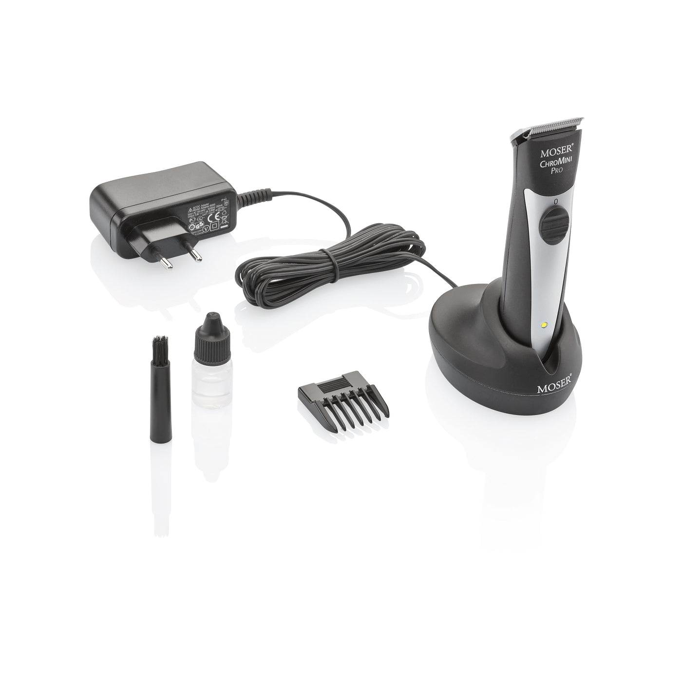 Moser 1591-0167 Moser Trimmer ChroMini Cordless White UK Pin