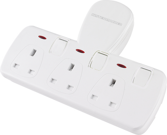 Kistenmacher EGK603B 3Way Wall Socket Adapter
