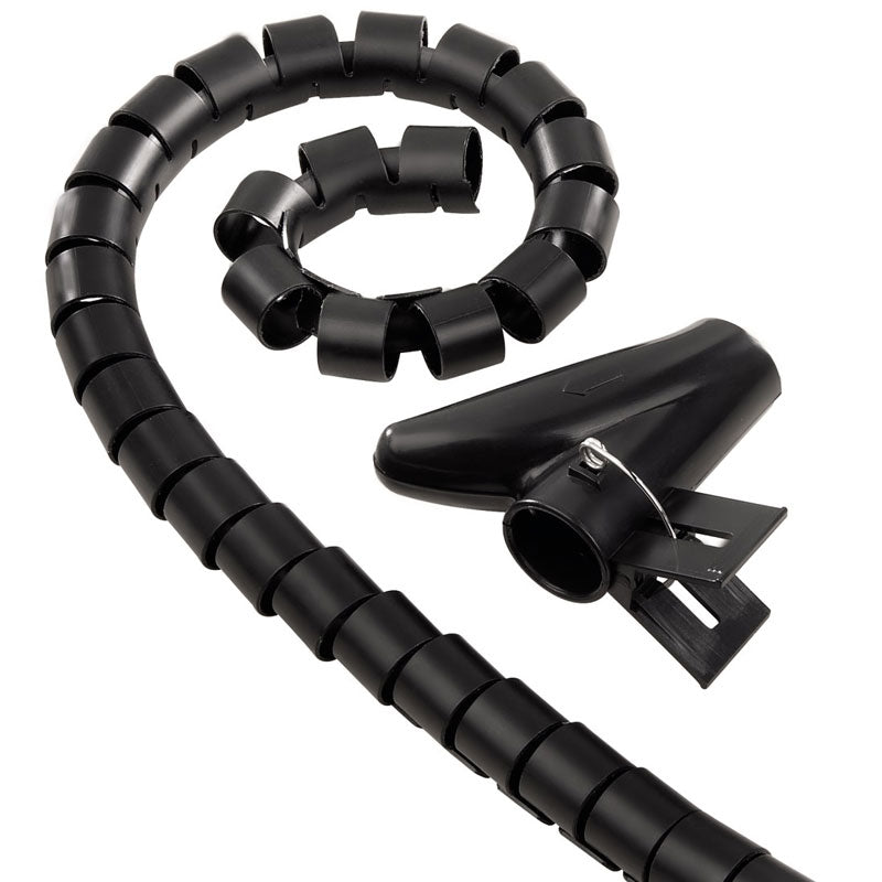 HAMA 20643 Cable Bundle Tube, 2 m, 25 mm, black