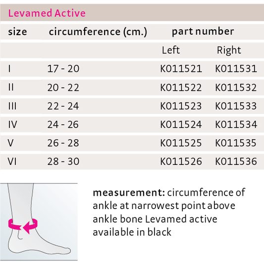 MEDI K011224 LEVAMED ACTIVE ANKLE SUPPORT